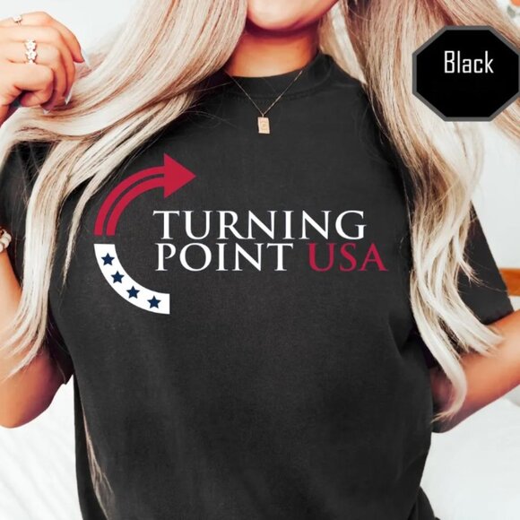 Turning Point USA Shirt, Charlie Kirk Shirt, Political Statement Tee - Picture 1 of 1
